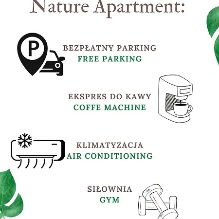 Апартаменти Towarowa Nature Apartment, Free Parking, Air-conditioning, Self Check-in 24h Познань